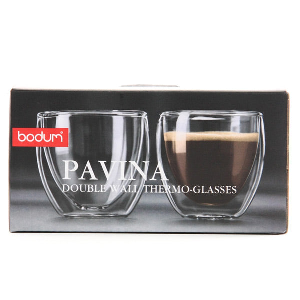 bodum ボダム ダブルウォールグラス 0.08L 2個セット PAVINA 4557-10US