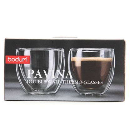 bodum ボダム ダブルウォールグラス 0.08L 2個セット PAVINA 4557-10US