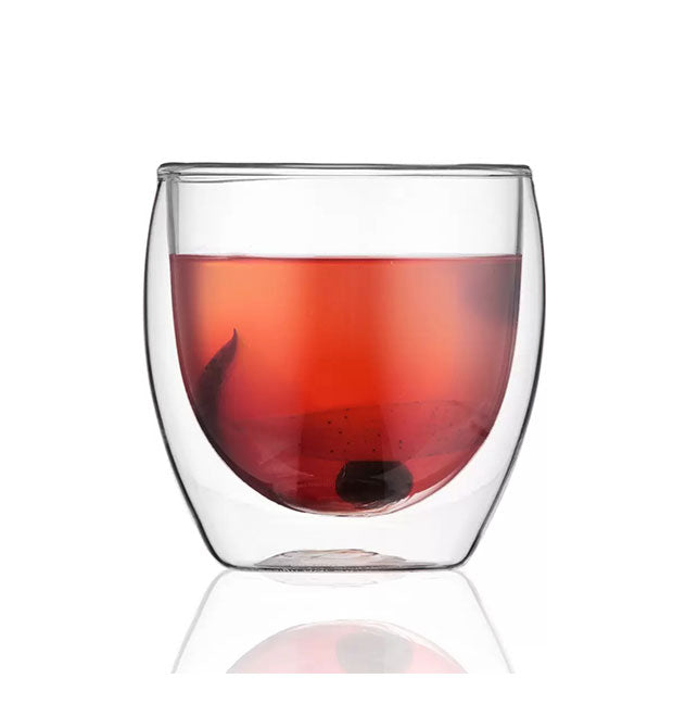 Bodum ボダム グラス パヴィーナ ダブルウォールグラス 250ml 6個セット 耐熱ガラス 電子レンジ使用可