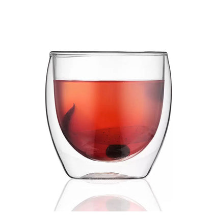 Bodum ボダム グラス パヴィーナ ダブルウォールグラス 250ml 6個セット 耐熱ガラス 電子レンジ使用可