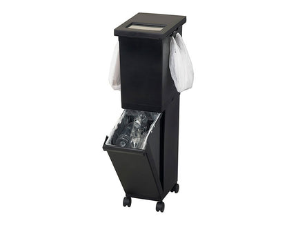 新輝合成株式会社 ユニード 分別スリム2段 36SBK ゴミ箱 コンパクト おしゃれ 36L ブラック(代引不可)