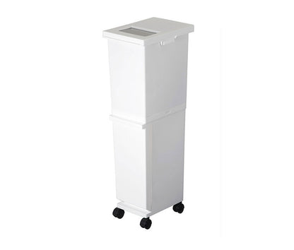 新輝合成株式会社 ユニード 分別スリム2段 36SWH ゴミ箱 コンパクト おしゃれ 36L ホワイト(代引不可)