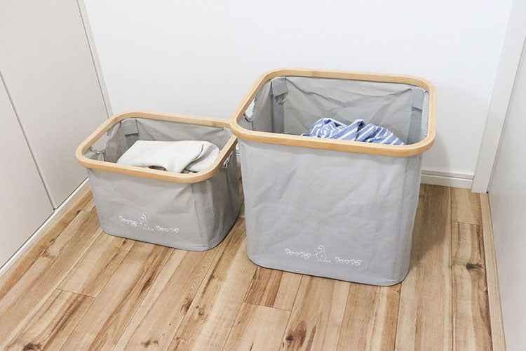 オカトー MOOMIN バンブーバスケットM ムーミン ランドリーボックス(代引不可)