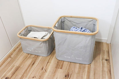 オカトー MOOMIN バンブーバスケットM ムーミン ランドリーボックス(代引不可)