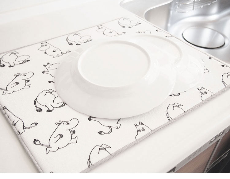 オカトー MOOMIN 吸水水切りマット 40x50 ムーミン キッチン ふきん(代引不可)