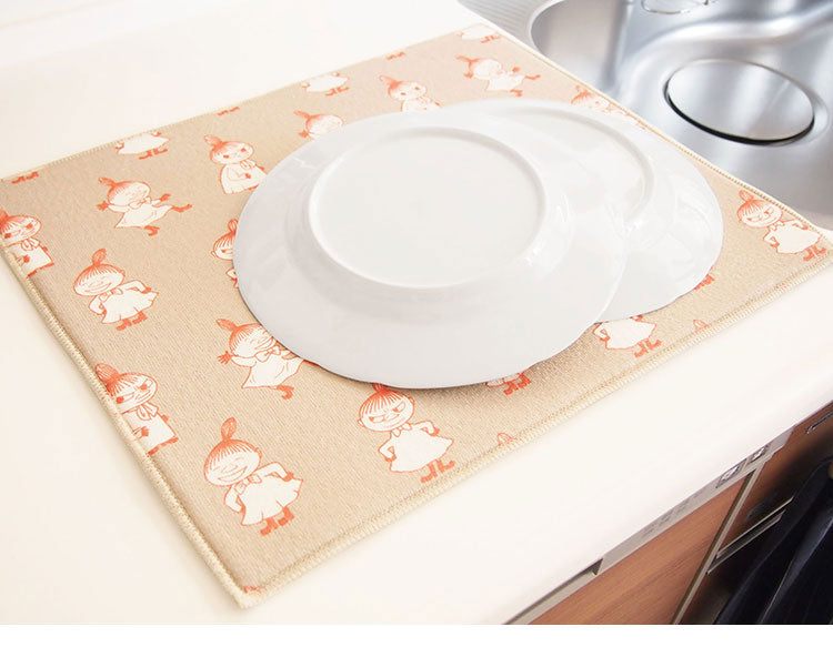 オカトー MOOMIN 吸水水切りマット 40x50 リトルミイ キッチン ふきん(代引不可)