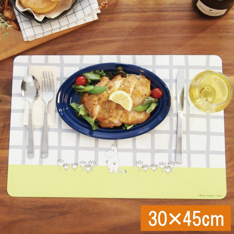 オカトー 拭けるランチョンマット 30x45 ムーミン テーブルマット 食事マット キッチン用品 滑りにくい 抗菌(代引不可)