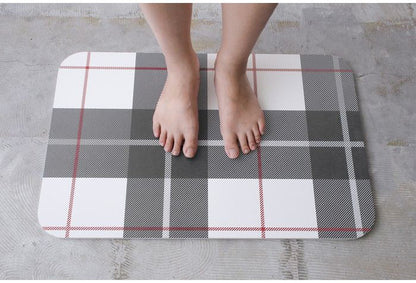 珪藻土 マット tartan NEO-101-TN バスマット けいそうど お風呂 バス 洗面所 吸水 速乾 大判 防カビ 清潔 防ダニ TV テレビ おしゃれ かわいい インテリア 柄 収納(代引不可)