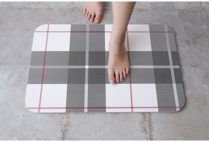 珪藻土 マット tartan NEO-101-TN バスマット けいそうど お風呂 バス 洗面所 吸水 速乾 大判 防カビ 清潔 防ダニ TV テレビ おしゃれ かわいい インテリア 柄 収納(代引不可)