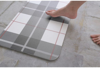 珪藻土 マット tartan NEO-101-TN バスマット けいそうど お風呂 バス 洗面所 吸水 速乾 大判 防カビ 清潔 防ダニ TV テレビ おしゃれ かわいい インテリア 柄 収納(代引不可)