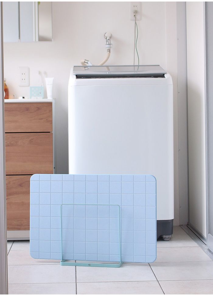 珪藻土 マット Lattice ブルーNEO-171-BL バスマット けいそうど お風呂 バス 洗面所 吸水 速乾 大判 防カビ 清潔 防ダニ TV テレビ おしゃれ かわいい インテリア 柄 収納(代引不可)