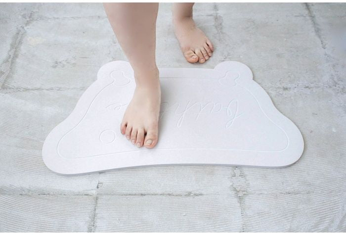 珪藻土 マット Bathtime ホワイトNIT-067-WH バスマット けいそうど お風呂 バス 洗面所 吸水 速乾 大判 防カビ 清潔 防ダニ TV テレビ おしゃれ かわいい インテリア 柄 収納(代引不可)