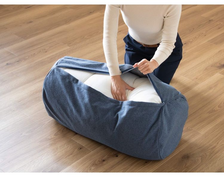 クラスアップ 布団収納クッションカバー CV-H8092 BL ブルー 中国製(代引不可)