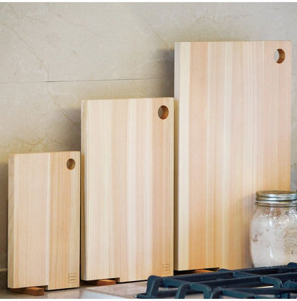 まな板 13×22cm STYLE JAPAN ひのきのまな板 スタンド式 Sサイズ スタイルジャパン まな板 ひのき ヒノキ 檜 キッチン 調理 スタンド おしゃれ 木製 シンプル 薄型 軽量 収納 フック穴(代引不可)