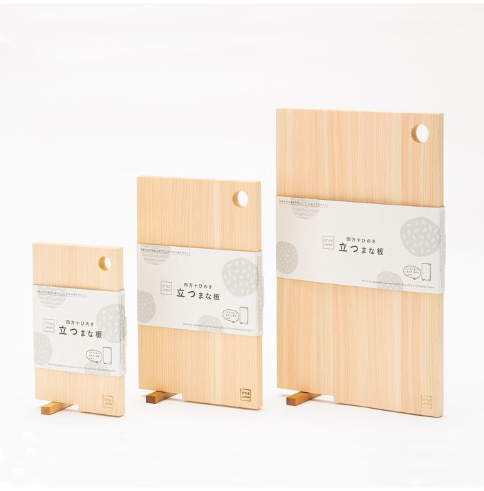まな板 18×30cm STYLE JAPAN ひのきのまな板 スタンド式 Mサイズ スタイルジャパン まな板 ひのき ヒノキ 檜 キッチン 調理 スタンド おしゃれ 木製 シンプル 薄型 軽量 収納 フック穴(代引不可)
