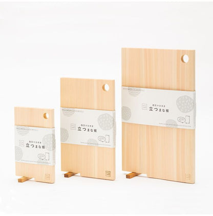 まな板 18×30cm STYLE JAPAN ひのきのまな板 スタンド式 Mサイズ スタイルジャパン まな板 ひのき ヒノキ 檜 キッチン 調理 スタンド おしゃれ 木製 シンプル 薄型 軽量 収納 フック穴(代引不可)
