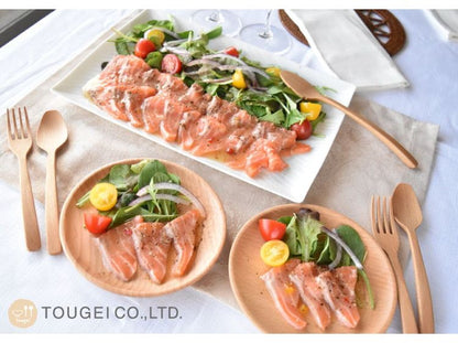 籐芸 MUTE プレートディッシュSS15 C02-MDP150BE インドネシア 食卓に柔かい雰囲気をはこぶ木製食器(代引不可)