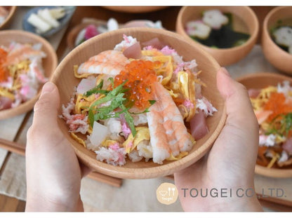 籐芸 MUTE ラウンドディッシュSS15 C02-MRB150BE インドネシア 食卓に柔かい雰囲気をはこぶ木製食器(代引不可)