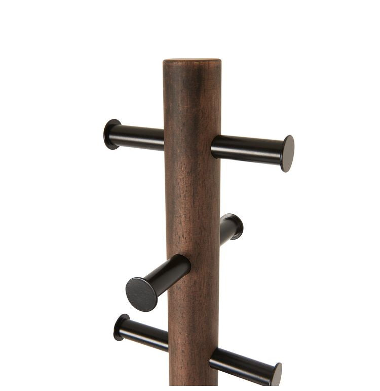 Umbra ピラー コートラック ブラック×ウォルナット 21005871048(代引不可)