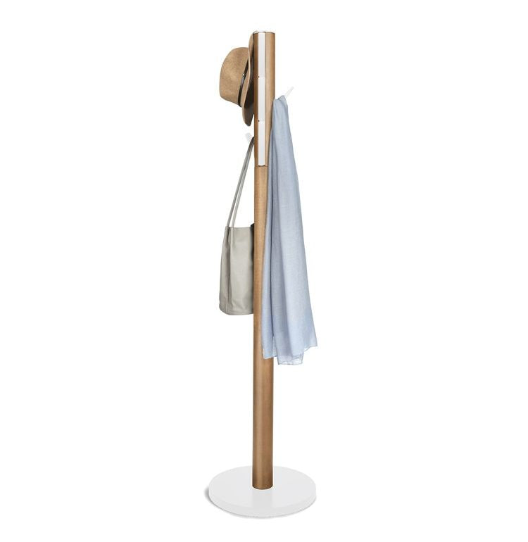 Umbra フラッパー コートラック ホワイト×ナチュラル 2320361668(代引不可)
