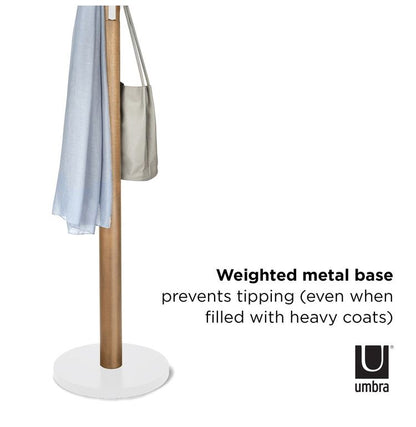 Umbra フラッパー コートラック ホワイト×ナチュラル 2320361668(代引不可)
