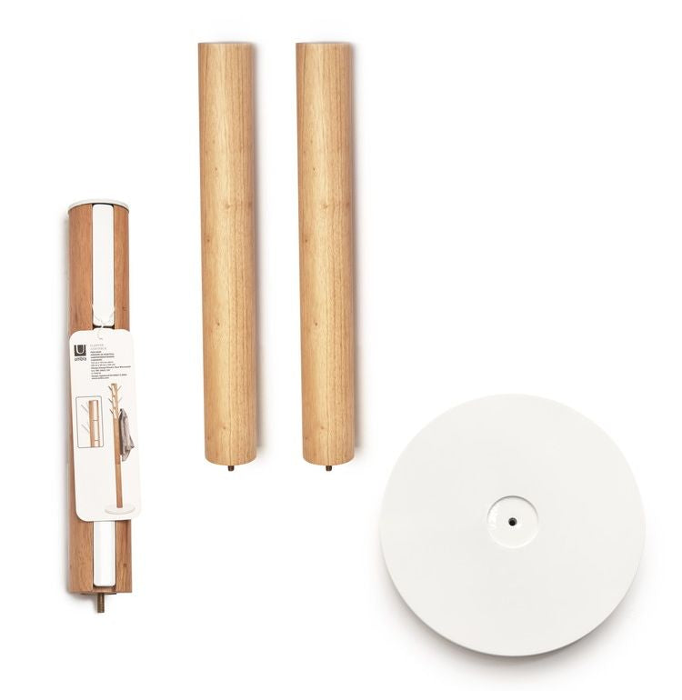 Umbra フラッパー コートラック ホワイト×ナチュラル 2320361668(代引不可)