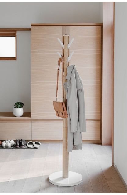 Umbra フラッパー コートラック ホワイト×ナチュラル 2320361668(代引不可)