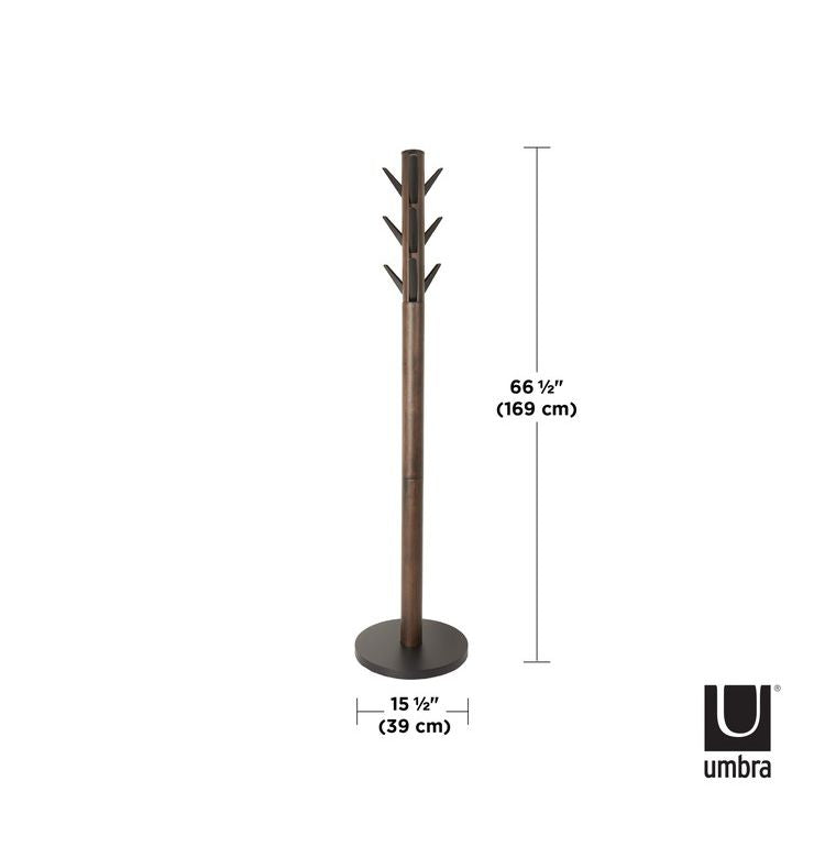 Umbra フラッパー コートラック ブラック×ウォルナット 2320361048(代引不可)