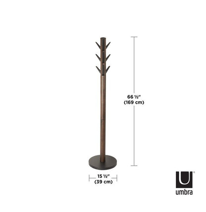 Umbra フラッパー コートラック ブラック×ウォルナット 2320361048(代引不可)