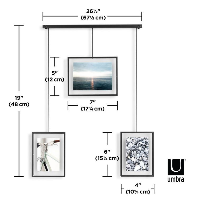 Umbra イグジビット 3フォトディスプレイ ブラック 21016057040(代引不可)