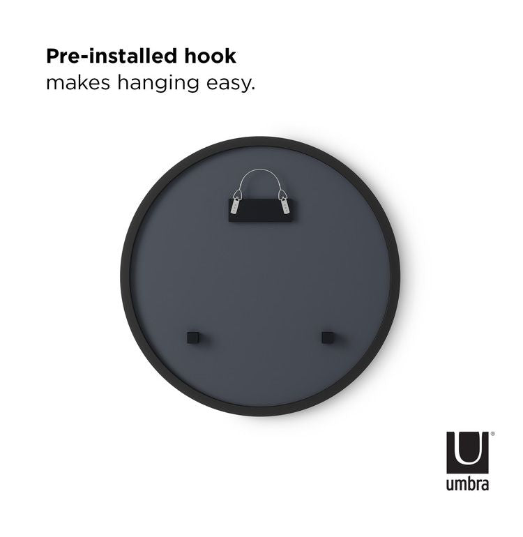 Umbra ハブ ミラー 46x46cm ブラック 21013756040(代引不可)