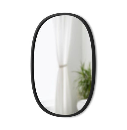 Umbra ハブ ミラー オーバル 46x61cm ブラック 21013765040(代引不可)