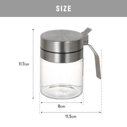 DULTON ダルトン スパイスジャー ウィズ スプーン 300ml 調味料入れ 調味料ポット スプーン付き ガラス ステンレス 保存容器 キャニスター おしゃれ