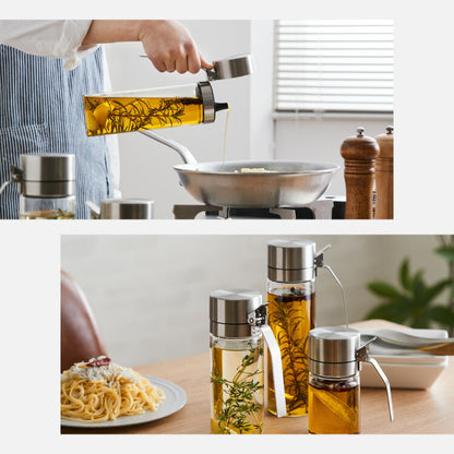 DULTON ダルトン オイルボトル 500ml オイル&ヴィネガーボトル 調味料ボトル ガラス ステンレス 保存容器 調味料ボトル オイル ボトル 調味料入れ おしゃれ
