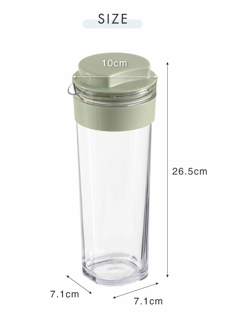 日本製 冷水筒 スリムジャグ 1.1L 冷蔵庫に収まる 横置き 縦置き スリム コンパクト 耐熱 麦茶ポット ピッチャー 水差し ティーポット 熱湯OK 麦茶 冷水ポット 約1L 約1リットル(代引不可)