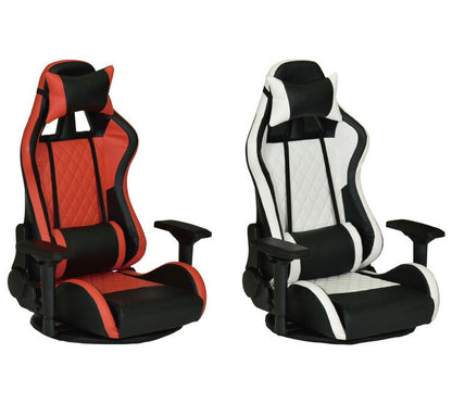 ゲーミングチェア ゲーミング座椅子 プログレス 360度回転 ローチェア 4Dアームレスト リクライニング アームレスト リクライニングチェア テレワーク 在宅勤務 在宅ワーク(代引不可)