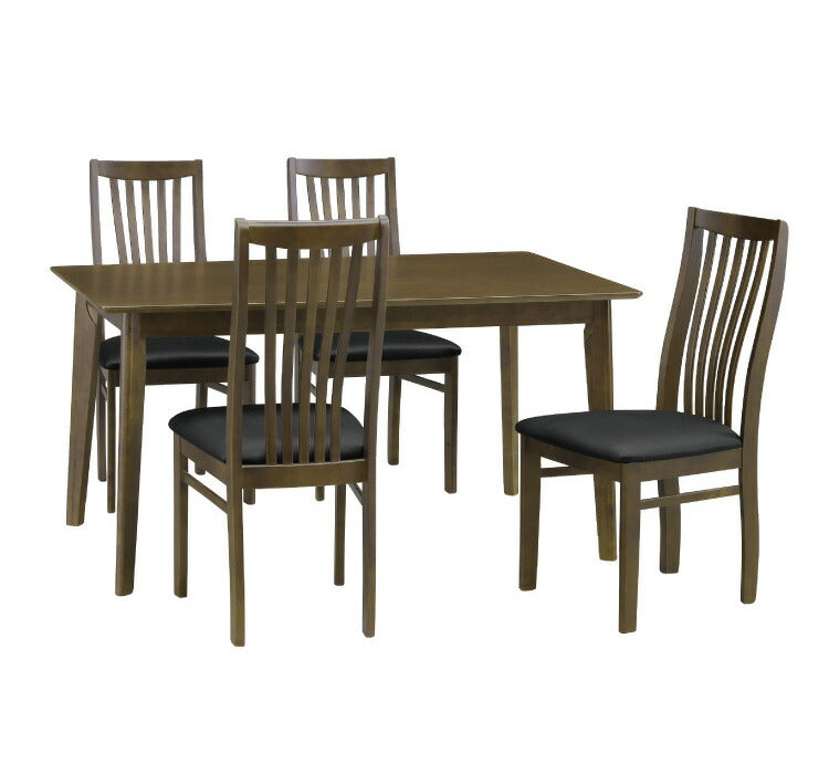 ダイニング5点セット サンズ 135×80cm 4人掛け 4名用 ダイニング テーブル 天然木 リビングテーブル ハイバック チェア チェアー 天然木 北欧(代引不可)