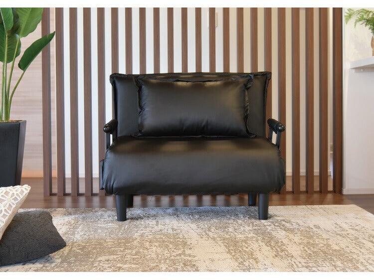 3つ折り ソファベッド ビータ4 クッション付 3WAY ソファーベッド 1人掛け リクライニングソファ 折り畳み 簡易ベッド カウチソファ カウチソファー ベッドソファ ベッドソファー 折りたたみソファー(代引不可)