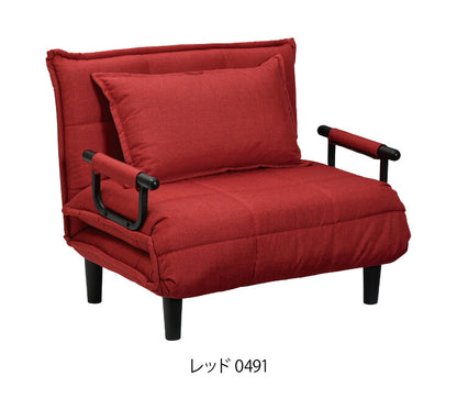 3つ折り ソファベッド ビータ4 クッション付 3WAY ソファーベッド 1人掛け リクライニングソファ 折り畳み 簡易ベッド カウチソファ カウチソファー ベッドソファ ベッドソファー 折りたたみソファー(代引不可)