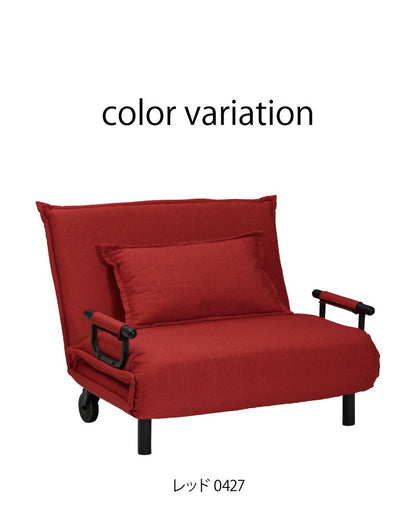 3つ折り キャスター付き ソファベッド ビータアクティブ2 クッション付 3WAY ソファーベッド 1人掛け リクライニングソファ 折り畳み 簡易ベッド カウチソファ カウチソファー ベッドソファ(代引不可)