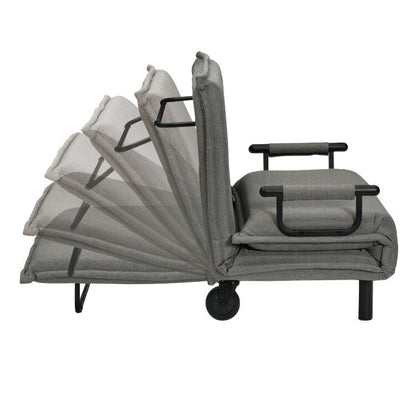 3つ折り キャスター付き ソファベッド ビータアクティブ2 クッション付 3WAY ソファーベッド 1人掛け リクライニングソファ 折り畳み 簡易ベッド カウチソファ カウチソファー ベッドソファ(代引不可)