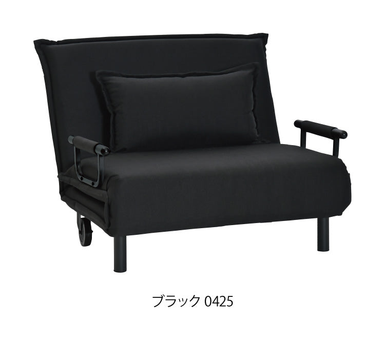 3つ折り キャスター付き ソファベッド ビータアクティブ2 クッション付 3WAY ソファーベッド 1人掛け リクライニングソファ 折り畳み 簡易ベッド カウチソファ カウチソファー ベッドソファ(代引不可)
