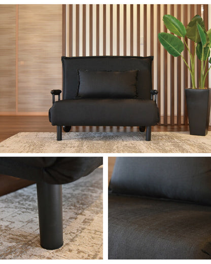 3つ折り キャスター付き ソファベッド ビータアクティブ2 クッション付 3WAY ソファーベッド 1人掛け リクライニングソファ 折り畳み 簡易ベッド カウチソファ カウチソファー ベッドソファ(代引不可)