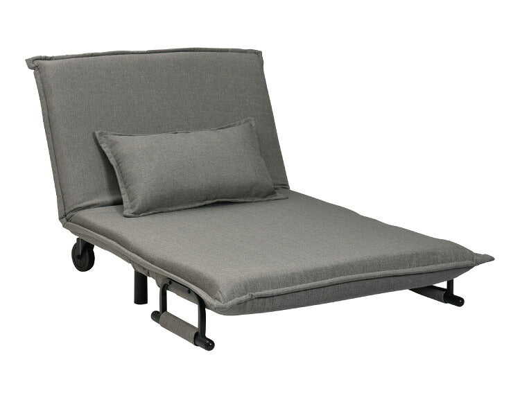 3つ折り キャスター付き ソファベッド ビータアクティブ2 クッション付 3WAY ソファーベッド 1人掛け リクライニングソファ 折り畳み 簡易ベッド カウチソファ カウチソファー ベッドソファ(代引不可)