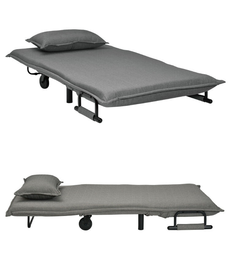 3つ折り キャスター付き ソファベッド ビータアクティブ2 クッション付 3WAY ソファーベッド 1人掛け リクライニングソファ 折り畳み 簡易ベッド カウチソファ カウチソファー ベッドソファ(代引不可)