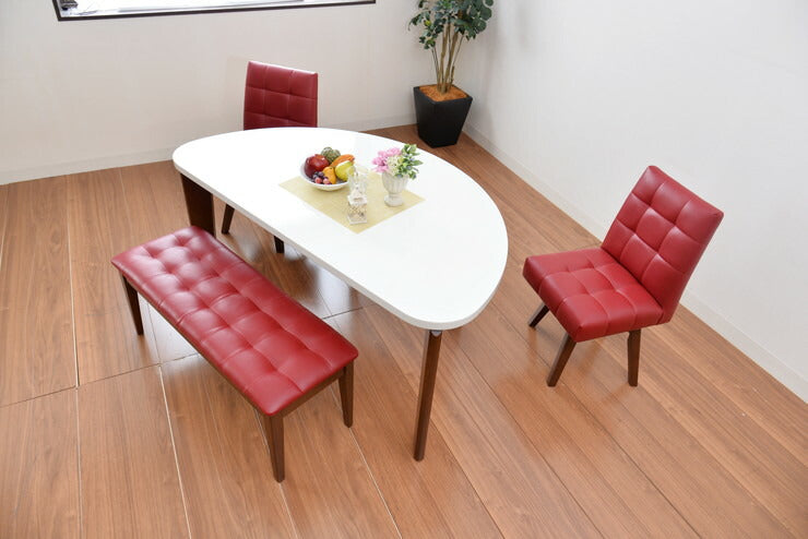 ダイニングベンチ ベンチ PVC 木製 椅子 リビング おしゃれ かわいい 北欧 フェリス(代引不可)