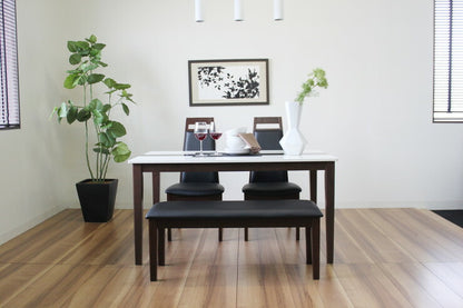 ダイニングベンチ ベンチ PVC 木製 椅子 リビング おしゃれ かわいい 北欧 ミルキーウェイ(代引不可)