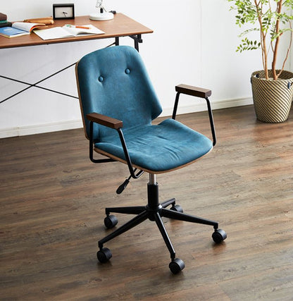 ホームチェア ガス圧チェア ファブリック スチール リモート 在宅 勤務 椅子 ブルー ブラウン グレー ブラック ブロンコ(代引不可)