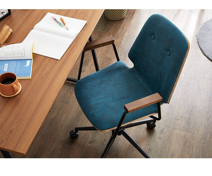 ホームチェア ガス圧チェア ファブリック スチール リモート 在宅 勤務 椅子 ブルー ブラウン グレー ブラック ブロンコ(代引不可)