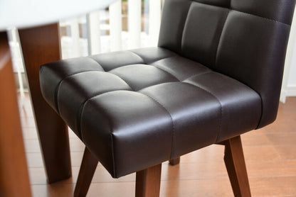 ダイニングチェア チェア PVC 回転 木製 椅子 リビング おしゃれ かわいい 北欧 フェリス(代引不可)